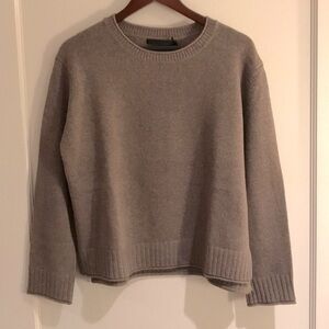Jenni Kayne Men's Taupe Crewneck Sweater